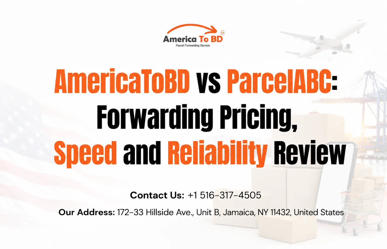 Americatobd parcelabc pricing and forwarding reliability review Bangladesh