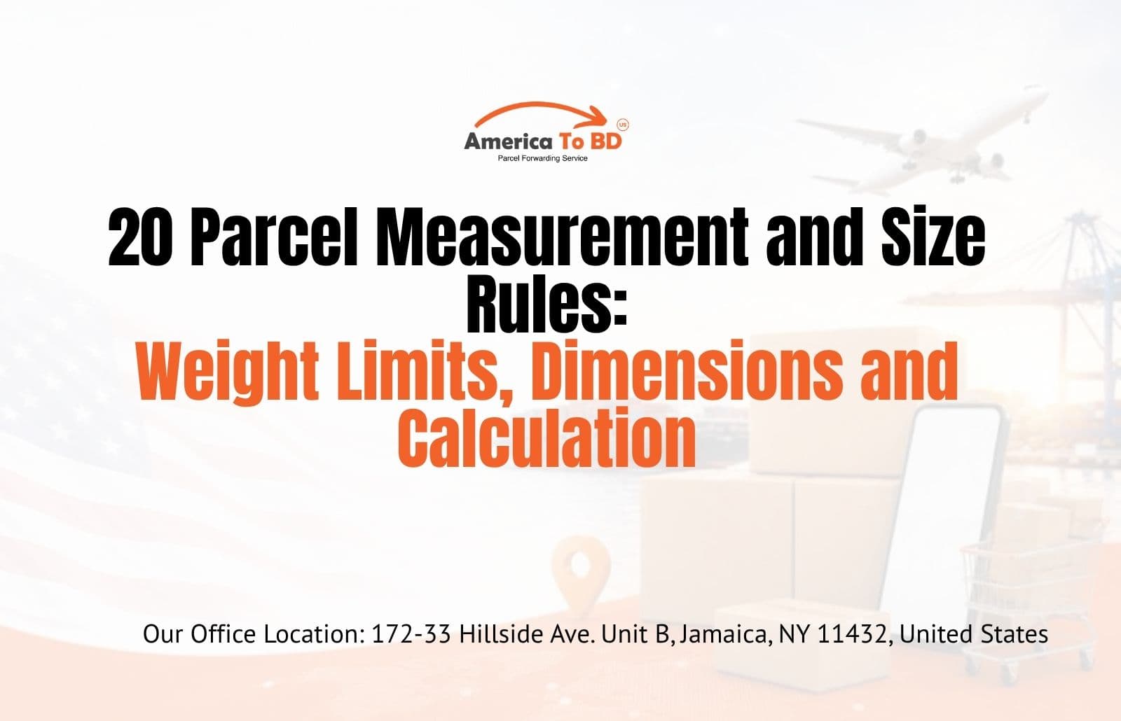 Parcel dimensions weight and volumetric calculation forwarding guide